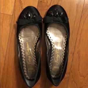 7.5 Juicy couture satin bow flats
